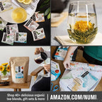 Numi Organic Roasted Japanese Green Tea Variety Pack, Hojicha, Yuzu Bancha & Kukicha, 16 Count (Pack of 3)