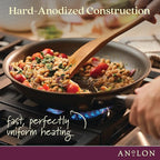 Anolon Advanced Home Hard-Anodized Nonstick Open Stock Cookware (8.5 Qt. Wide Stockpot, Bronze)