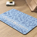 Pet Feeding Mat-Absorbent Dog Mat for Food and Water Bowl-No Stains Quick Dry Water Dispenser Mat-Dog Accessories Pet Supplies-Bowl for Messy Drinkers（Bone,23"x34"