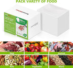 Bonsenkitchen Precut Vacuum Sealer Bags, 500 Pint 6" x 9" Food Sealer Bags,Commercial Grade, BPA Free, Heavy Duty, Customized Size Vacuum Bags for Vac Storage, Meal Prep or Sous Vide Cooking, VB11