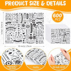 Outus 600 Pcs 8 x 10 inch Deli Wax Paper Sheets Grease Resistant Tray Basket Liners Newsprint Paper Water and Grease Proof Sandwich Wrapping Square Hot Dog Wrappers for Food Baking (White)