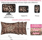 Mulberry Silk Pillow Cases Queen Size with Hidden Zipper, Ultra Smooth and Soft Breathable Cooling Silk Satin Pillowcase for Hair and Skin, Gifts for Women Men (Leopard Brown, 20x30 Inches, 1 Pack)