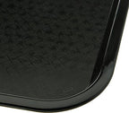Carlisle FoodService Products CT121603 Café Standard Cafeteria / Fast Food Tray, 12" x 16", Black