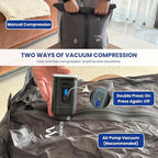 Vacuum Bags for Travel, IP67 Reusable Vacuum Seal Bags for Clothing with Electric Pump, Vacuum Seal Packing cube for Suitcases, Backpack & Travel (1PC+Pump)