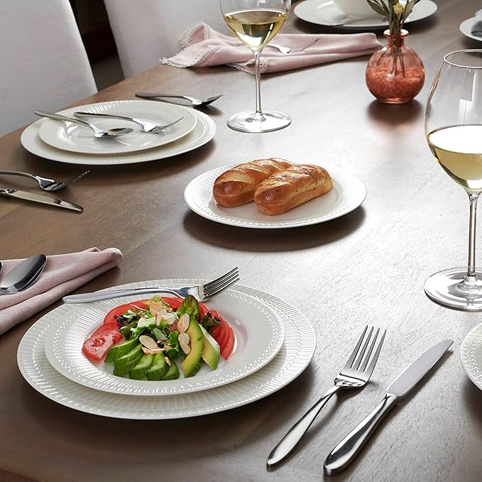 Oneida H037045Awwm Mooncrest 45 Piece Everyday Flatware Set, Service For 8