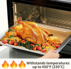 9x13 In Non-Stick Precut Baking Parchment Paper Sheets for Baking Enthusiasts - Withstands Temperatures up to 450°F - 100% Natural Wood Pulp (200PCS)