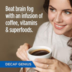 VitaCup Decaf Genius Keto Coffee Pods with MCT Oil, Turmeric, and Vitamins B1, B5, B6, B9, B12, D3 for Focus in Recyclable Single Serve Pod Compatible with K-Cup Brewers Including Keurig 2.0, 64 CT