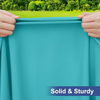 homing Rectangle Table Cloth Cover, Waterproof Polyester Elastic Fitted Tablecloth, Fits for 6 Foot Folding Tables, Washable Table Protector for Picnic, Camping, Outdoor (Turquoise, 30" x 72")