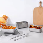 LIANYU 16 Pack Mini Loaf Pan for Baking Bread, 6.3 x 3.5 Inch Stainless Steel Small Bread Tin Loaf Pan for Homemade Meatloaf, Metal Loaf Baking Pan Mold for Banana Sourdough Sandwich, Dishwasher Safe