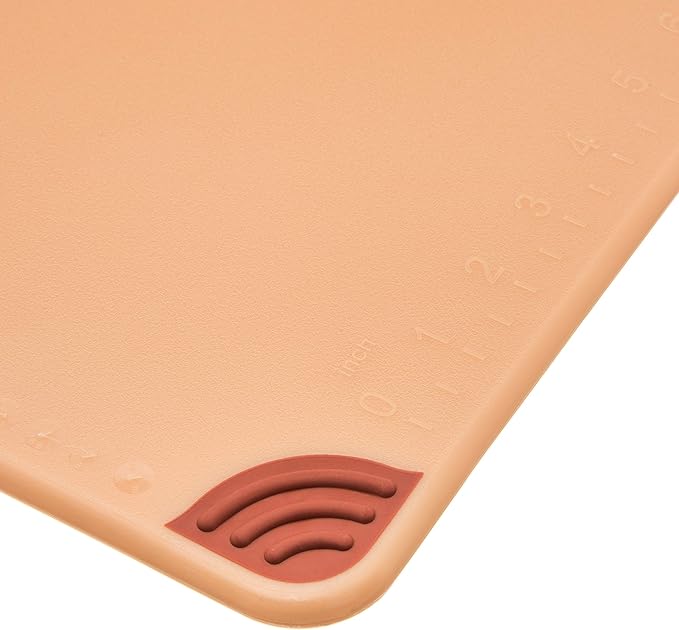 San Jamar Saf-T-Grip Plastic Cutting Board with Safety Hook, 12" x 18" x 0.5", Brown, (Pack of 6)