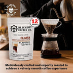 Blackout Coffee Climax Amaretto, Irish Cream & Kahlua Flavored Ground Coffee – Medium Roast, Smooth Taste, Guilt-Free Indulgence – Freshly Roasted 12oz Bag, American Made