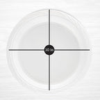 PLASTICPRO 400 Count Disposable 10 Inch White Plastic Dinner Plates Extra Large