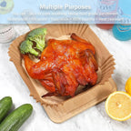 200PCS Air Fryer Paper Liners, Disposable Non-Stick Air Fryer Parchment Paper Fit 4-8QT Air fryer Basket Oil Resistant, Waterproof Baking Paper Roasting Microwave (Square,8 Inch)