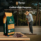TheOne Kafé Guatemala Medium Roast Whole Bean Coffee – Organic, Single Origin, Premium Specialty Coffee and Ethically Sourced – Fresh Roasted for Espresso, Drip, Pour Over – 12 oz (Pack of 2)