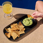 madesmart dipware Small Serving Plate, Collapsible & Removable Dip Bowl for Salsa, Queso, Sald, Olives, Premium Dishwasher & Microwave Safe, Multipurpose Plate & Bowl, Turquoise