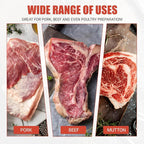 BBQ Rib Skinner & Membrane Remover - Ergonomic Rib Prep Tool with Boning Tongs, Stainless Steel Non-Slip Grip, Dishwasher Safe BBQ Grilling Accessory