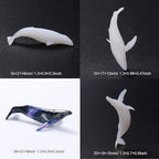 Woohome 12 PCSJewelry Making Supplies Resin Mould Filler, 3D Mini Jellyfish Bear Penguin Whale Resin Casting Moulds Fillers, 3D Resin Filler Art Craft Supplies Epoxy Moulds for Art Resin Crafts DIY