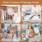 Vacuum Storage Bags for Clothing Travel, 10 Pack Vacuum Bags with Rechargeable Cordless Air Pump(2 Large+4 Medium+4 Small), Compression Packing for Clothes Blanket Suitcase Luggage