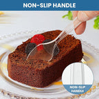 [600 Count] Clear Plastic Utensils 600 clear plastic forks and spoons Disposable 300 Forks and 300 Spoons Silverware Bulk Forks and Spoons Bulk Heat Resistant Heavy Duty Silverware