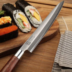 KEEMAKE Sashimi Knife Japanese - 10.5 inch Sushi Knife VG10 Stainless Steel Single Bevel Blade, Perfect Rosewood Handle Yanagiba knives