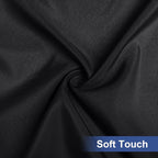homing Rectangle Table Cloth Cover, Waterproof Polyester Elastic Fitted Tablecloth, Fits for 6 Foot Folding Tables, Washable Table Protector for Picnic, Camping, Outdoor (Black, 18" x 72")