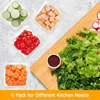 6 Pack 6'' Deep NSF Food Pans 1/6 Size | Commercial Food Storage Containers | Polycarbonate Plastic Pans for Restaurant | Commercial Grade for Food Prep | Clear