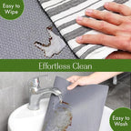 EVALAND 12" x 33 FT Non-Slip Shelf Liner, Non-Adhesive, BPA-Free, Waterproof Pantry Liner for Shelves, Easy to Cut, Oil-Proof Shelf Liners for Kitchen, Cabinets, Drawers, Refrigerator, Gray