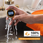 Pocket Pro 1-Second Instant Read Meat Thermometer, Rechargeable Digital Thermometer for Grilling, Food, BBQ, Kitchen Cooking, Oil Deep Frying & Candy (Nobility Blue)