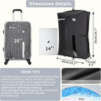 Vacuum Bag for Travel, Professional IPX8 Waterproof Reusable Vacuum Compression Bags for Travel Suitcases, Durable Space Saver Bag(2 Large,No Pump)