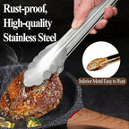 Tongs for Cooking,Mini Tongs Small for Serving Food,4 PCS of 7 Inches