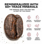 Danger Coffee by Dave Asprey, Remineralized, Mold Free & Lab Tested Whole Bean Coffee, Dark Roast, 10.9 Ounce