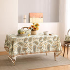 patdrea Designer Vintage French Rectangular Table Cloth,Italian Floral Wrinkle Free Extra Long Tablecloth,Decor Table Cover for Kitchen Dining,Christmas,Tea Party,Thanksgiving,63"x110"-Lysaniya