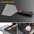 Stainless Steel Spatula Set with Heat Resistant Silicone Handle, VOVOLY Metal Spatulas For Kitchen Use, Thickened Smash Burger Spatula, Mini Brownie Spatula, Fish Flipper, Grill Scraper