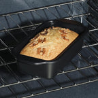 Oster Teston 9 Inch x 5 Inch Nonstick Carbon Steel Loaf Pan - Matte Black