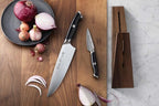 Cangshan Thomas Keller Signature Collection Swedish Powder Steel Forged, 3-Piece TAI Block, Walnut, Black
