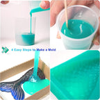 BBDINO Silicone Mold Making Kit Super Elastic Liquid Silicon for Molds Making 70.6 oz, Fast Cure Soft Mould Maker Silicone Rubber for Casting with Resin/Silicone/Jewelry/Soap/Wax/Plaster