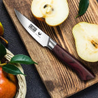 HOSHANHO 3.75 Inch Paring Knife, Ultra Sharp High Carbon Stainless Steel Small Kitchen Knife, Professional Janpanese Fruit Knife with Ergonomic Wood Handle