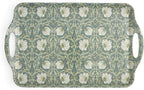 Pimpernel Morris & Co Privat Melamine Tray with Handles - Pastel Floral Serving Tray for Entertaining, Garden Dining, Afternoon Tea Display - Lightweight & Durable 19 x 12 Inch Serveware