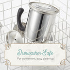 Farberware Classic Stainless Steel Coffee Percolator, 12 Cup, Silver with Glass Blue Knob, 7.28"D x 8.86"W x 10.83"H