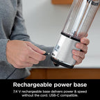 Ninja Blast Portable Blender, Cordless, 18oz. Vessel, Personal Blender for Shakes & Smoothies, BPA Free, Leakproof Lid & Sip Spout, USB-C Rechargeable, Dishwasher Safe Parts, White Glitter, BC152GL
