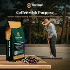 TheOne Kafé Guatemala Dark Roast Whole Bean Coffee – Organic, Single Origin, Premium Specialty Coffee, Ethically Sourced, Smooth & Rich Flavor – Fresh Roasted for Espresso, Drip, Pour Over – 12 oz