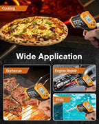 Eventek Infrared Thermometer Gun, Laser Thermometer Temperature Gun -58°F to 1112°F, IR Temp Gun for Cooking, Pizza Oven Accessories, Griddle, AC, Barbecue, Air Thermometer, Kitchen Cooking,Meat