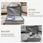 Vacuum Storage Bags for Travel - 12 Pack Compression Packing with Wireless Electric Pump for Luggage Vacuum Seal Bags for Clothes Suitcase Space Saver Organizer 4 XSmall/4 Small/4 Medium