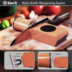 Rolling Knife Sharpener – Kitchen & Pocket Knife Sharpening Kit with Sharpening Stone – Sharp Roller Sharpener, Afilador de Cuchillos – Kitchen Gadget & Tool