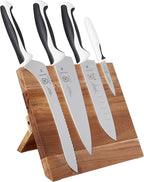 Mercer Culinary Millennia 5-Piece Magnetic Board Set Knife Block, White
