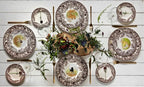 Spode Woodland Hunting Dogs, 10.5" Dinner Plate - English Springer Spaniel Design, Made in England, Microwave Safe & Dishwasher Safe, Fine Earthenware for Holiday Dining - Collectible Tableware & Gift