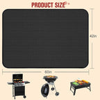 48×36 Inch Under Grill Mats for Outdoor Grill, Hearth Rugs for Fireplaces Fire Resistant, Gas and BBQ Grill Oil-Proof Water-Proof Protector for Decks, Patios and Indoor Grill