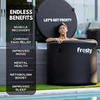 Frosty Ice Pod Pro Cold Plunge - Inflatable Ice Tub for Cold Water Therapy - Pro Grade Cold Plunge Ice Pod with Water Chiller Compatibility - The Ice Pod Cold Plunge Tub for Ice Bath and Ice Plunge