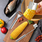 3Pcs Corn Peeler Set, Stainless Steel Corn Peeler, Stripper Tool And Corn Holder, Corn Stripping Tool For Corn On The Cob, Easy Cob Cutter And Remover