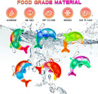 Pop Fidget Toys Bulk Its Kids Party Favors 30 PCS Cute Dolphin Mini Pop Keychain It Sensory Fidget Toy Pack Fidgets for Classroom Prizes for Kids Students Carnival Prizes Birthday Goodie Bag Stuffers